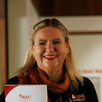 This is a picture of Stephanie Holmes, a speaker at the conference