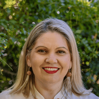This is a picture of Kristie Burge, a speaker at the conference