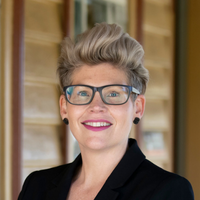 This is a picture of Rebecca Pinkstone a speaker at the conference