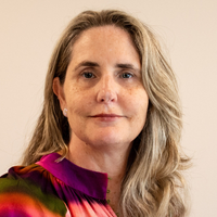 This is a picture of Kelly Hunter, a speaker at the conference